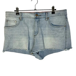 Roxy Light Blue Denim Cut Off Jean Shorts 31